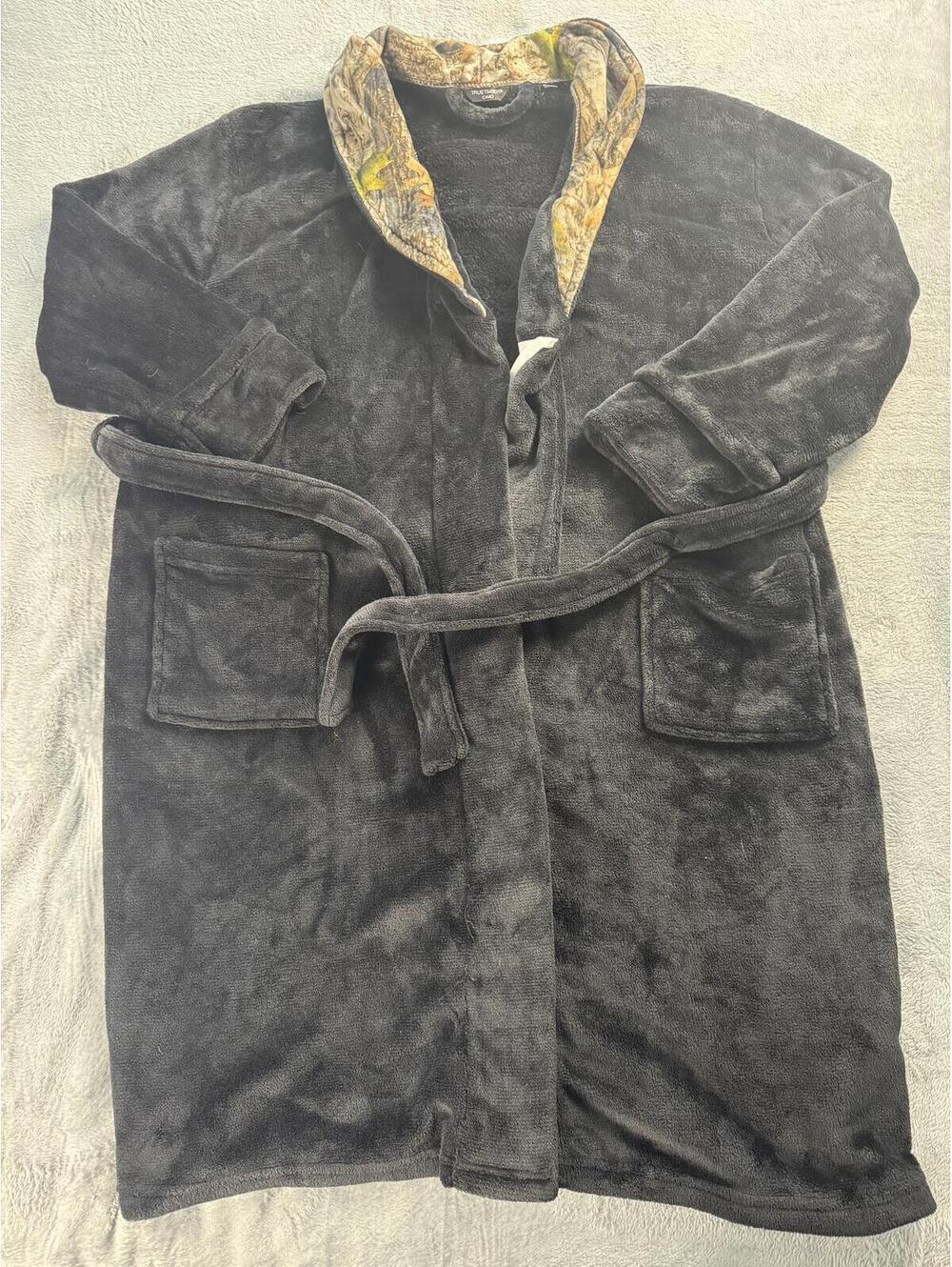 Unisex Camo Robe True Timber Mens Womens Fleece Camouflage Bathrobe One Size